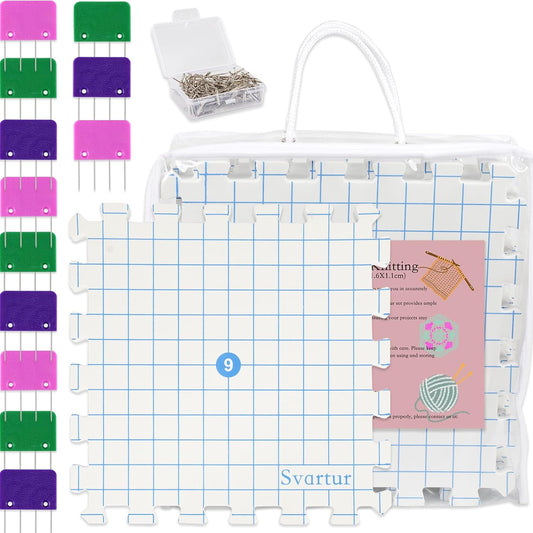 Svartur Interlocking Blocking Mat Set for Knitting and Crochet