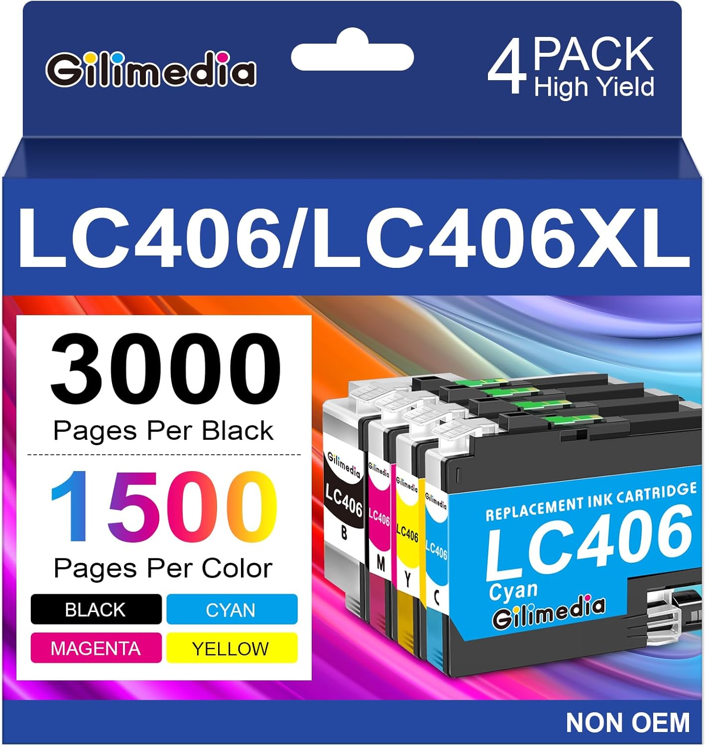 High-Quality LC406 Ink Cartridges for Brother Printers