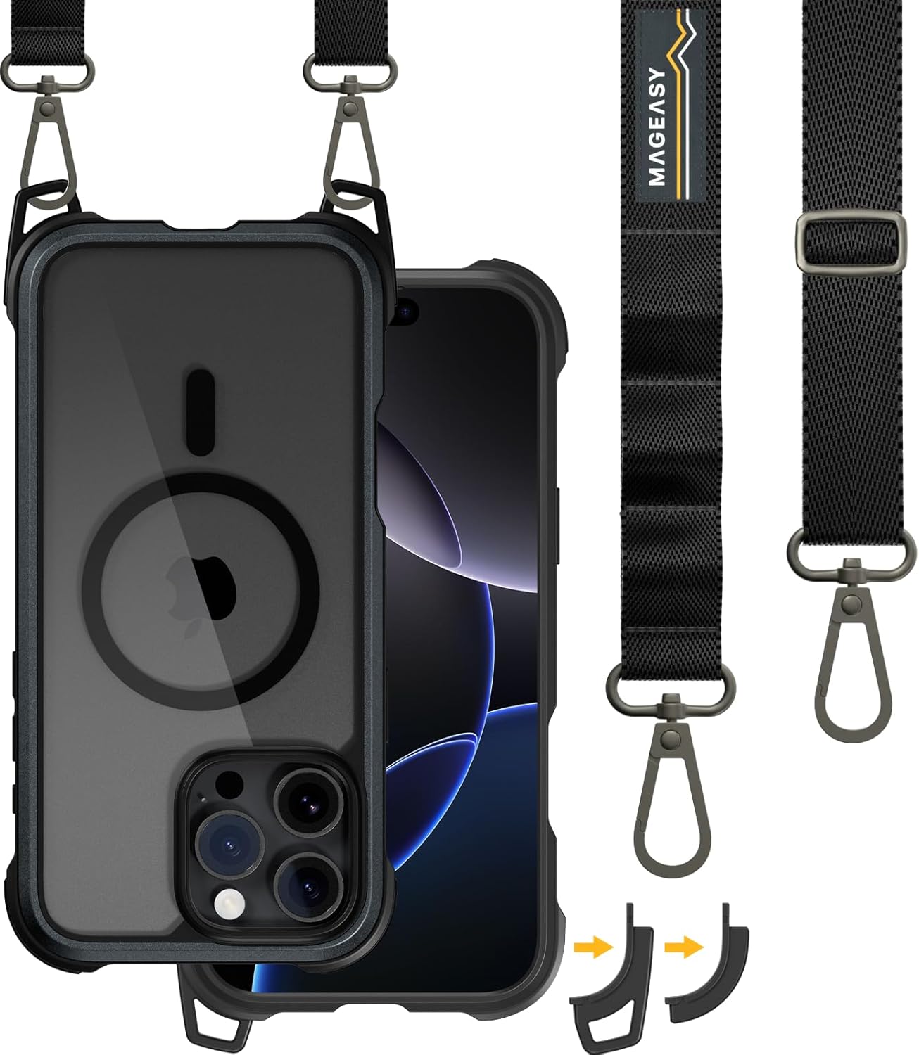 MAGEASY iPhone 16 Pro Max Case with 20ft Drop Protection