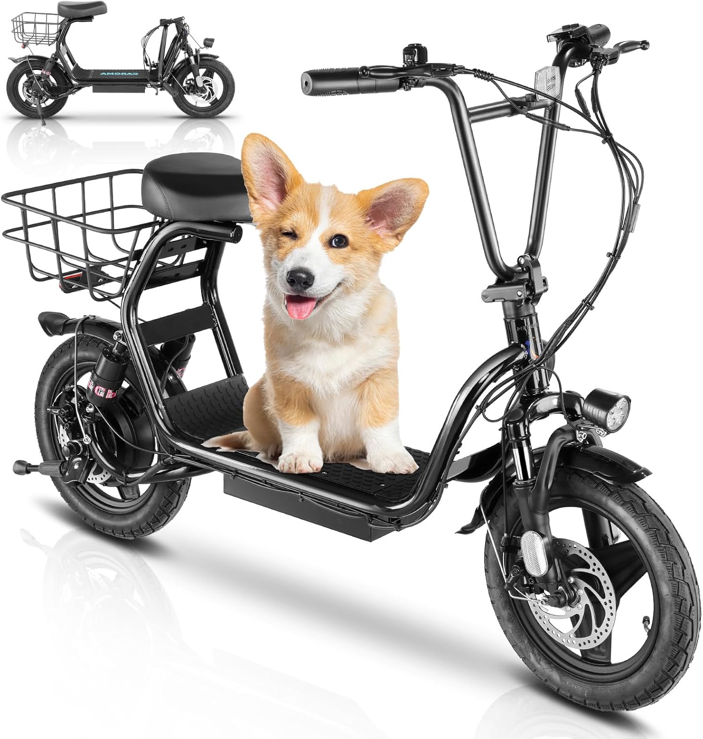 Caroma Electric Scooter for Adults with Seat and 1200W Motor