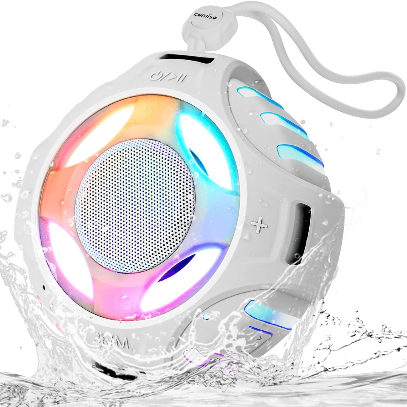 Comiso Waterproof Bluetooth Speaker - Punchy Bass, Loud HD Sound