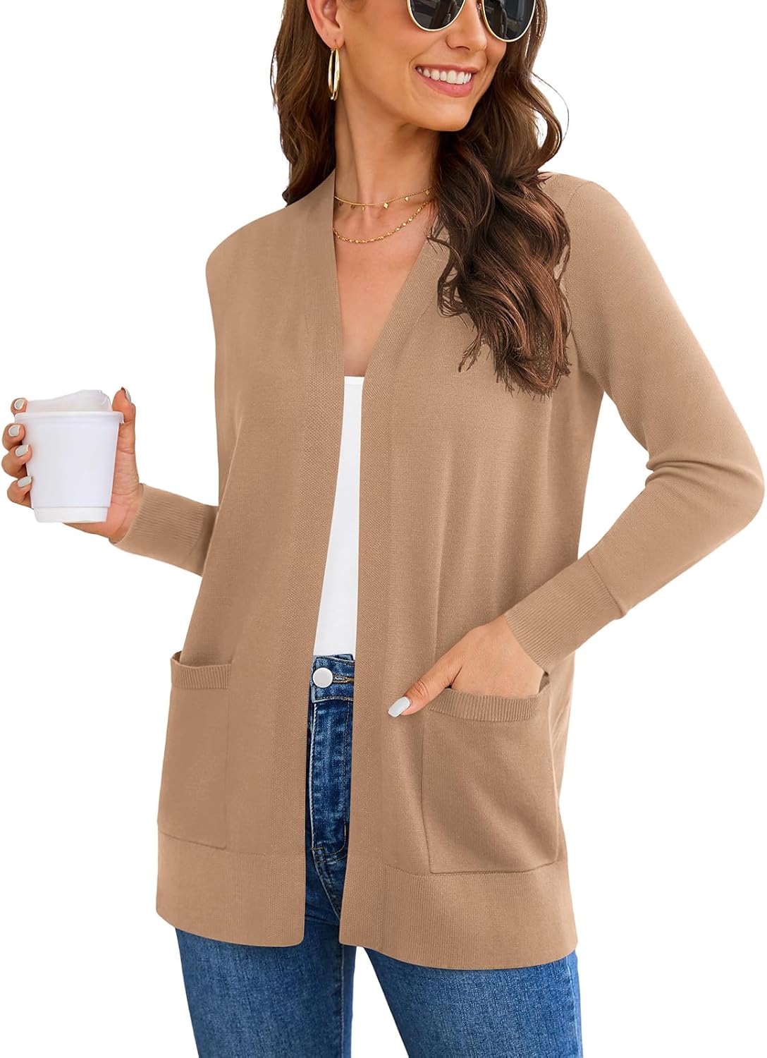 Women's Long Sleeve Cardigan Sweaters for Casual Fashion Style