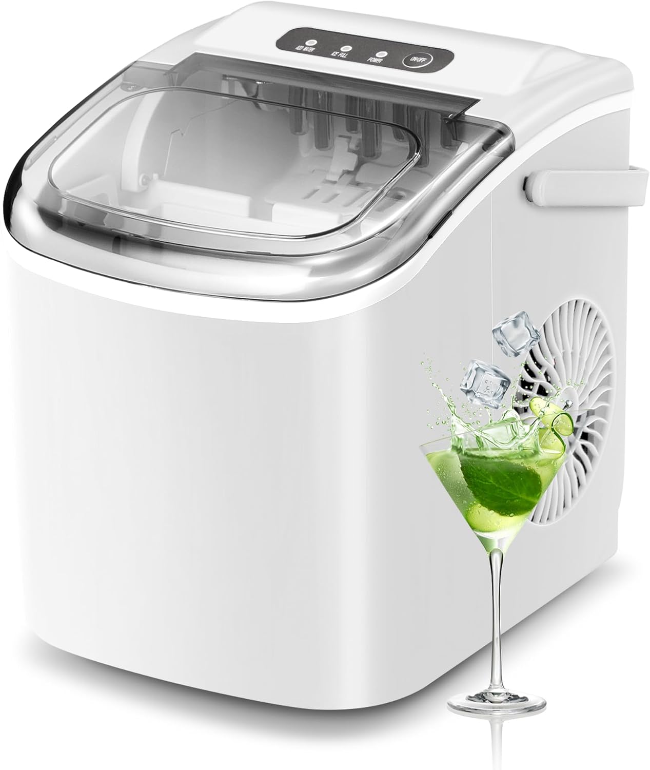 NicBex Self-Cleaning Ice Maker: 26lbs/24H