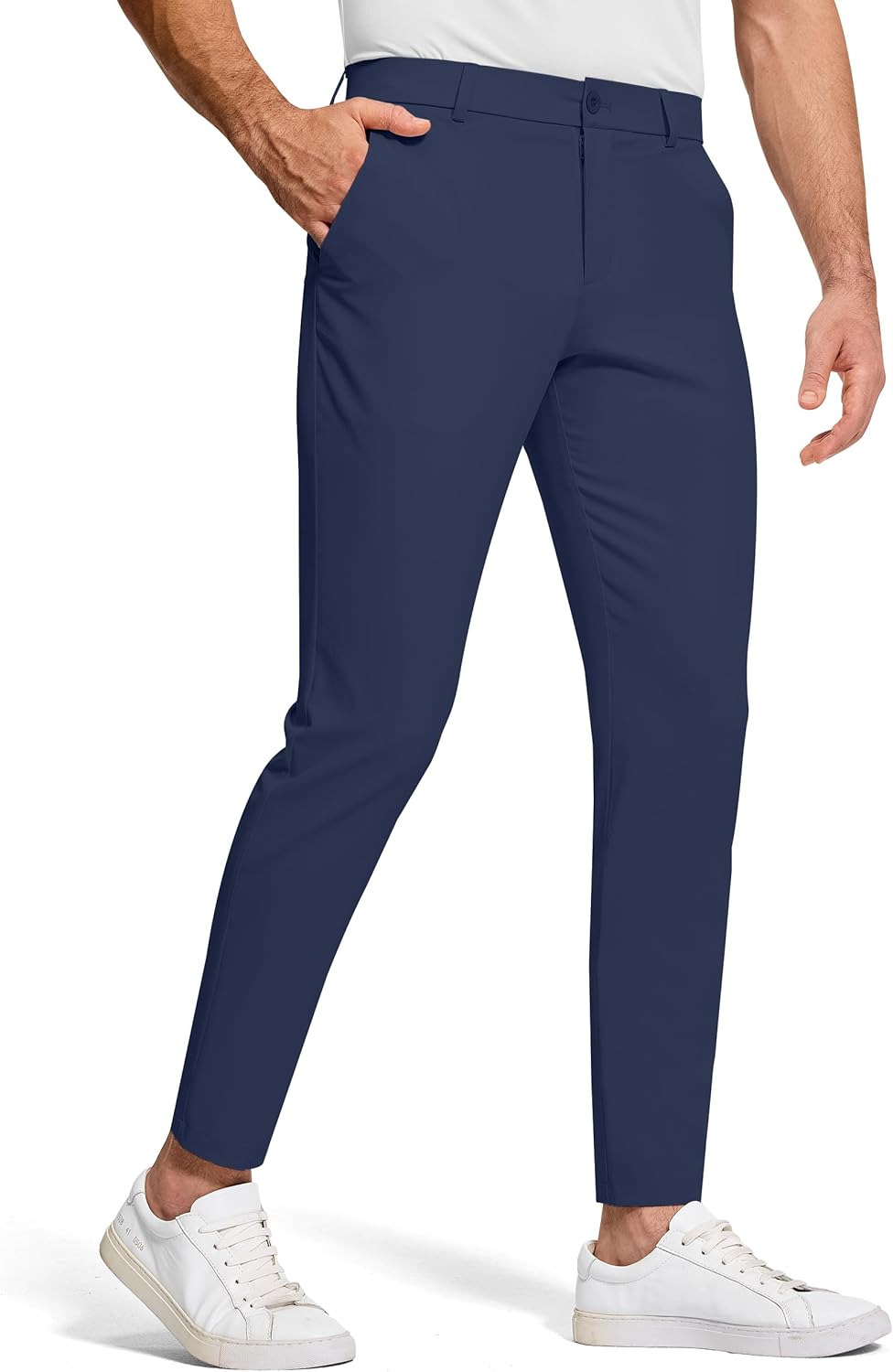 Men's Golf Dress Pants with Stretch Skinny Tapered Fit Design