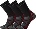 Hike Light Cushion Crew Socks for Men - Military Olive Large