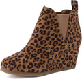 Dunes Zoey Wedge Bootie Soft Vegan Suede - Comfortable Everyday