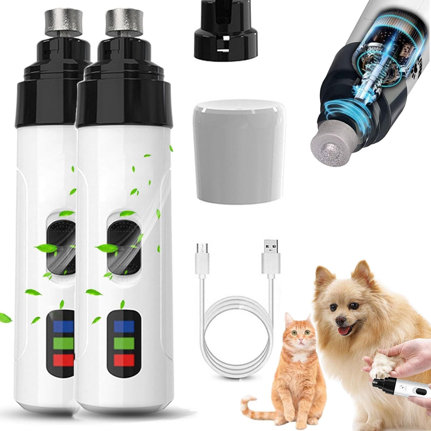 Heusom Silent Groom Pro Nail Grinder for Stress-Free Pet Grooming