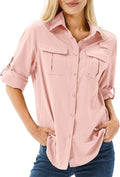 Women's UPF 50 Long Sleeve Sun Protection Shirt - Lightweight SPF