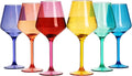 European Style Plastic Crystal Stemmed Wine Glasses 6-Set