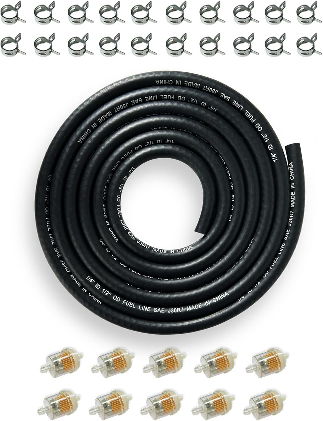 YAMAKATO 1/4 Fuel Hose Line NBR Reinforced for Small Engines