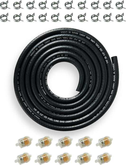 YAMAKATO 1/4 Fuel Hose Line NBR Reinforced for Small Engines