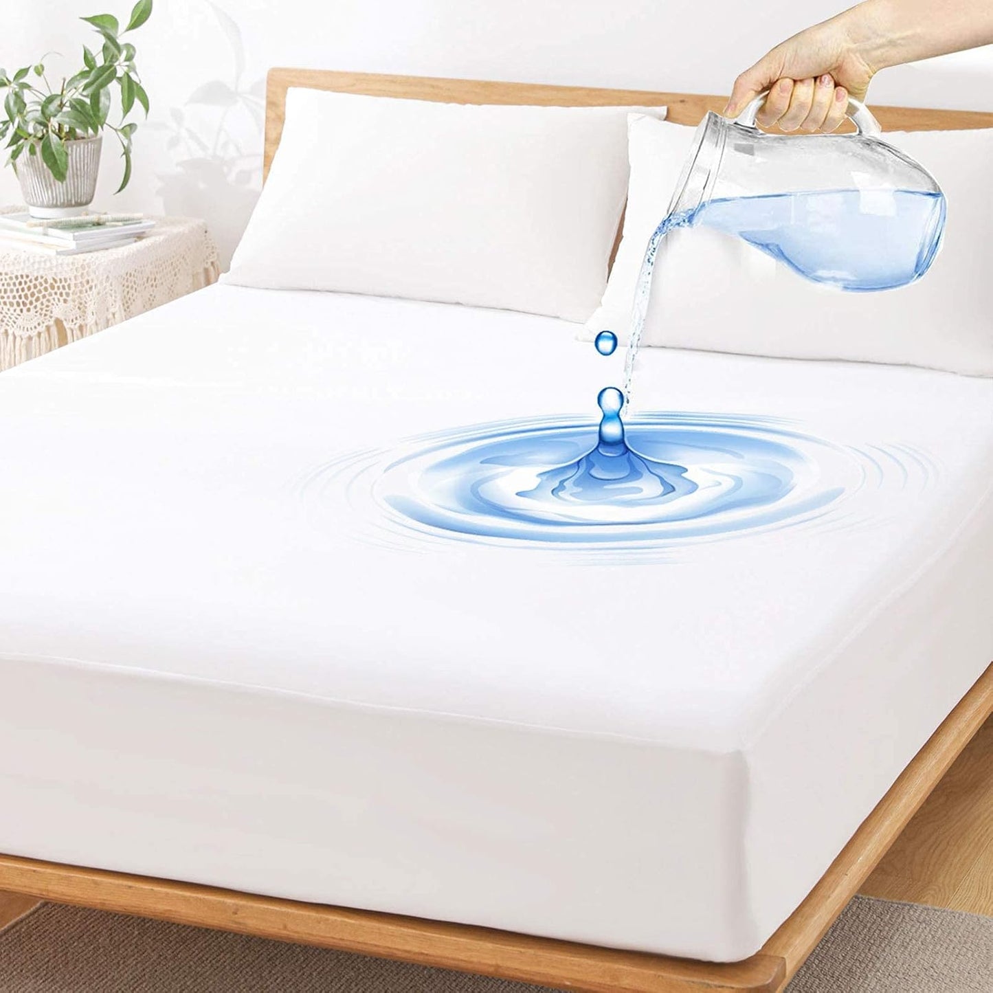 Premium Waterproof Mattress Protector for Twin XL Beds - 2 Pack