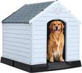 Large Plastic Dog House Outdoor Indoor - Water Resistant Shelter