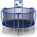 No-Gap Design 16 15 14 12 10FT Trampoline with Enclosure - Safe Family
