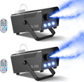 Fog Machine with Lights 500W 14-Color LED Smoke Machine - 2 Pack