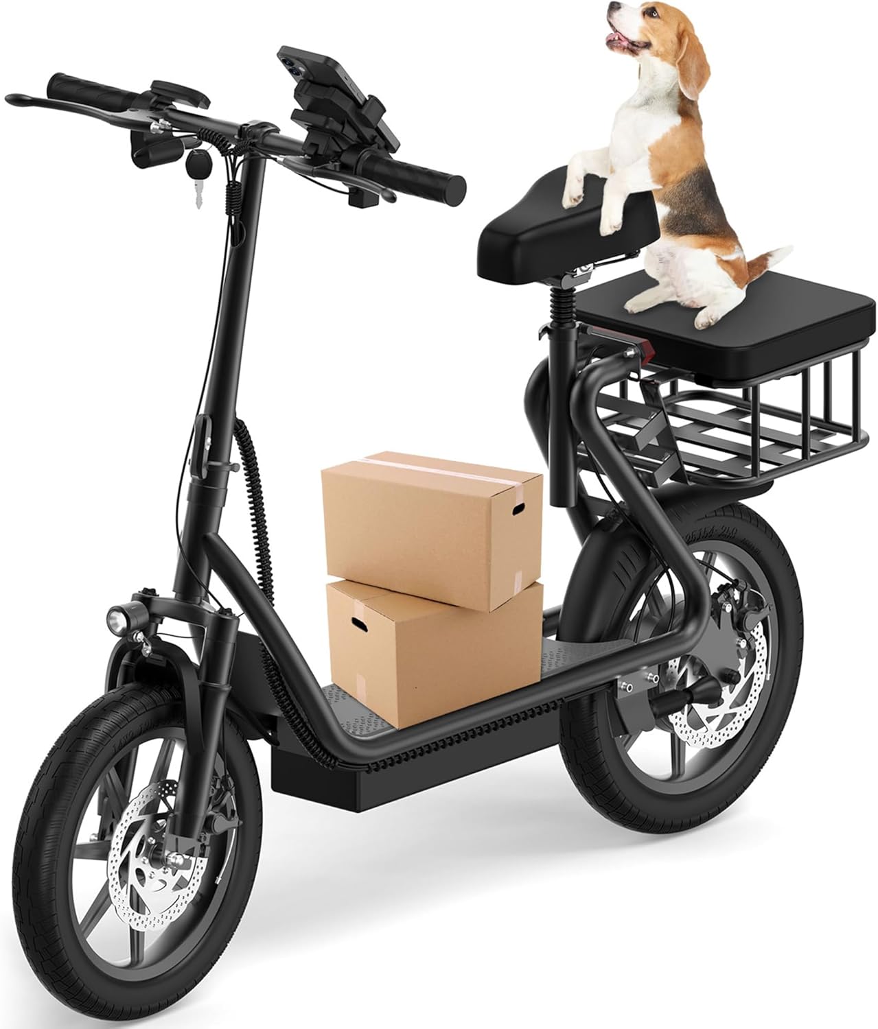 VOLPAM Electric Scooter with 500W Motor and 27-Mile Range