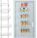 Adjustable 5-Tier Over the Door Pantry Organizer - Narrow Space Saver