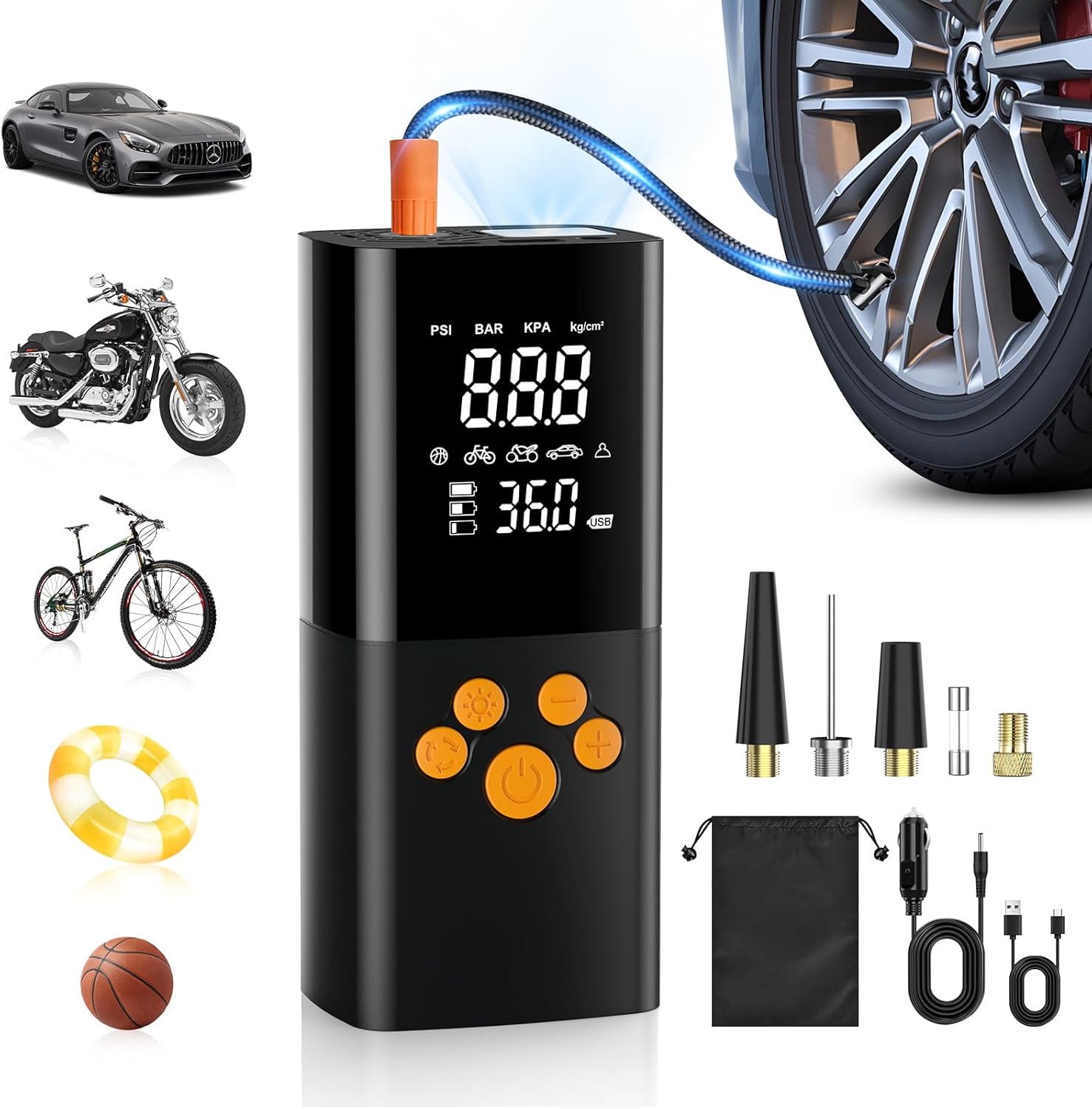 POIYTL Smart Tire Inflator - Instantly Inflate Any Tire!