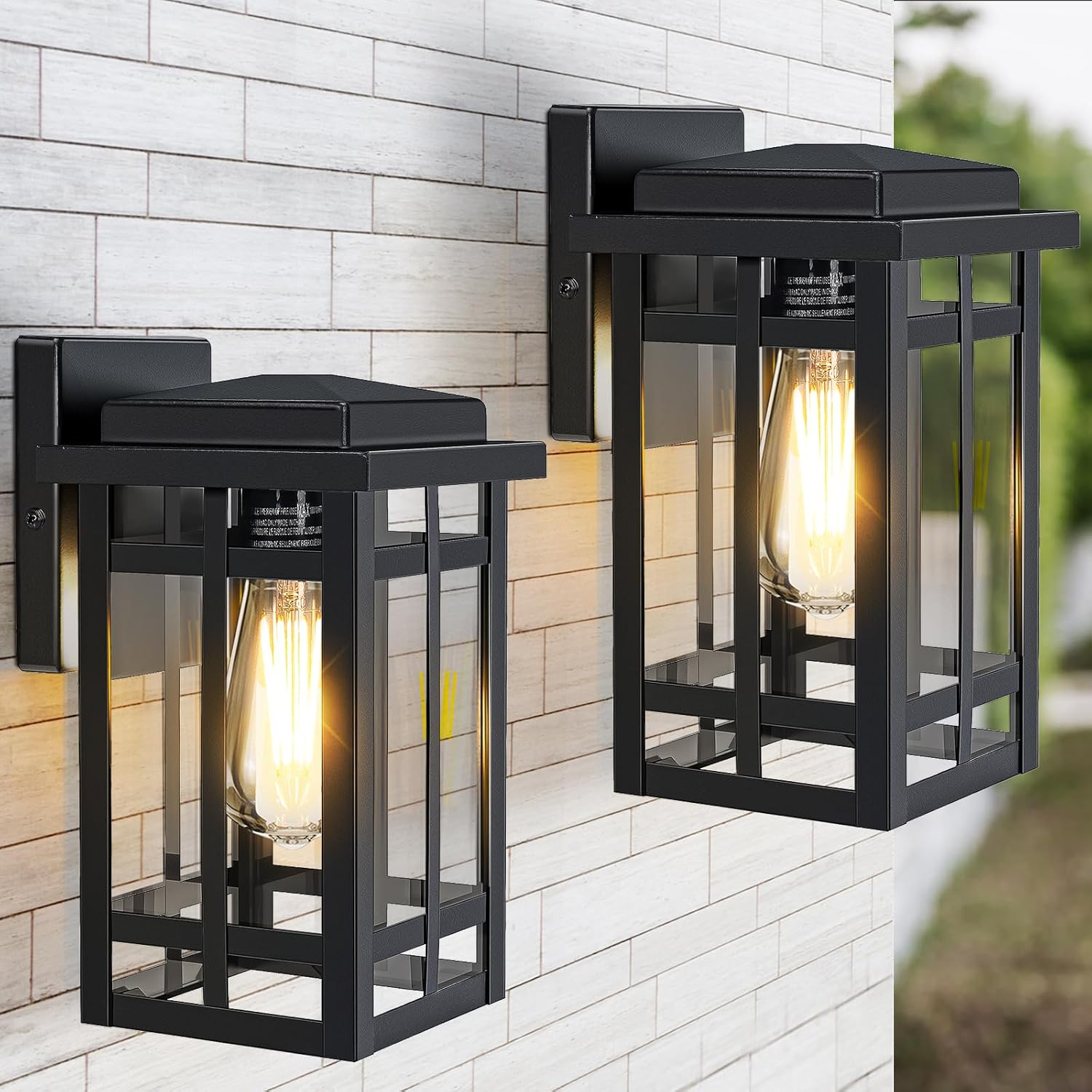 Outdoor Wall Light Fixtures for Modern Matte Black Style