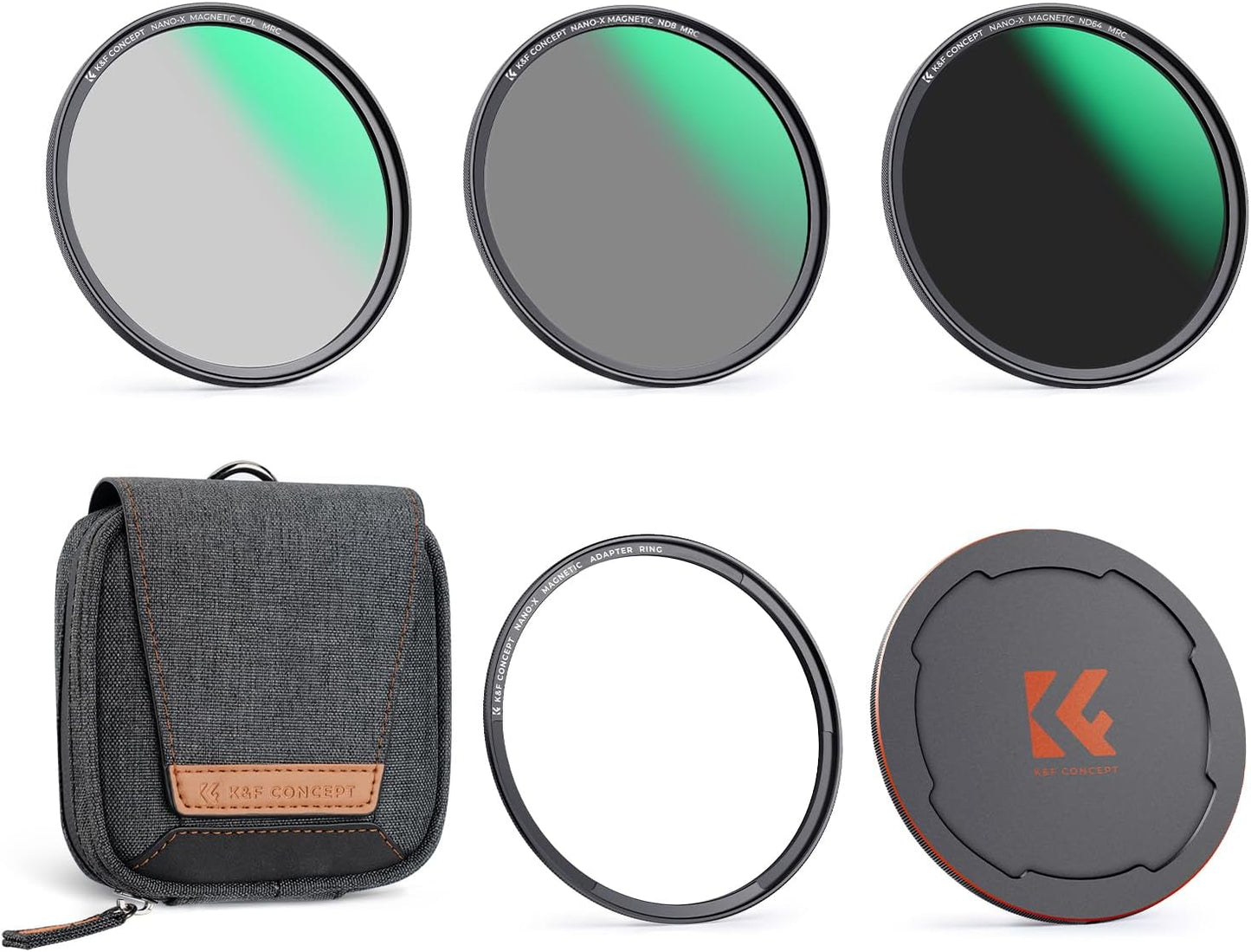 K&F Concept 52mm Magnetic CPL and ND Filters Kit for Photographers