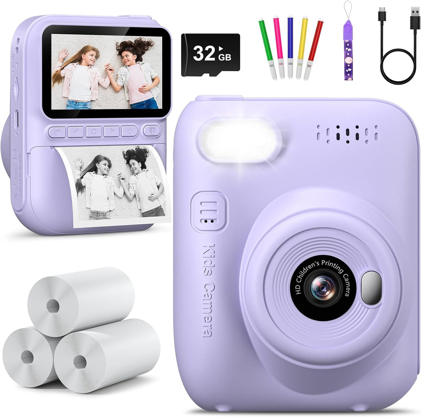 Hangrui Instant Print Kids Camera - Creative Exploration