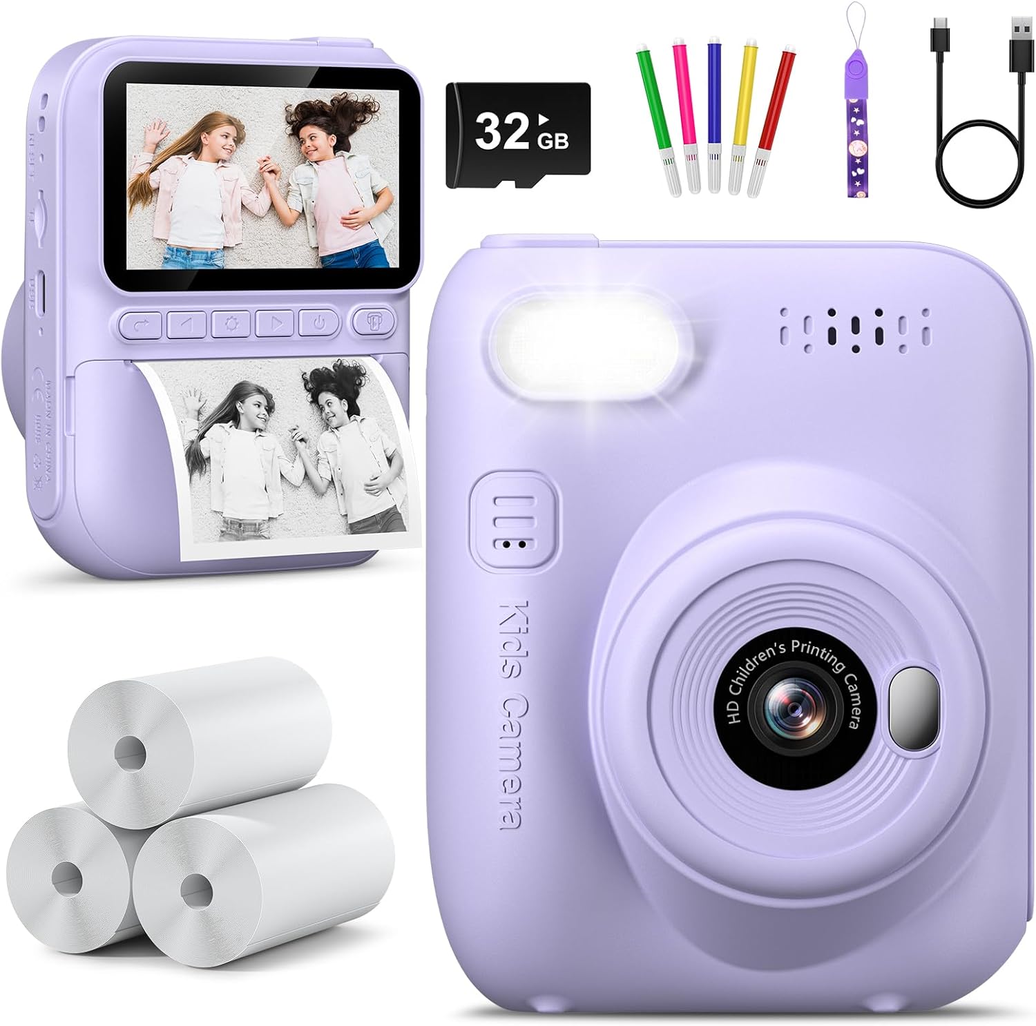 Hangrui Instant Print Kids Camera - Creative Exploration