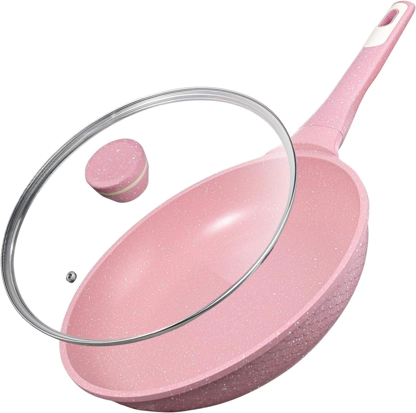 11 Inch Non Stick Frying Pan with Lid - Eco-Friendly Cooking Tool