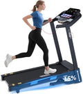 Auto Incline Treadmill with 15% Auto Incline - Sturdy Folding 10 MPH