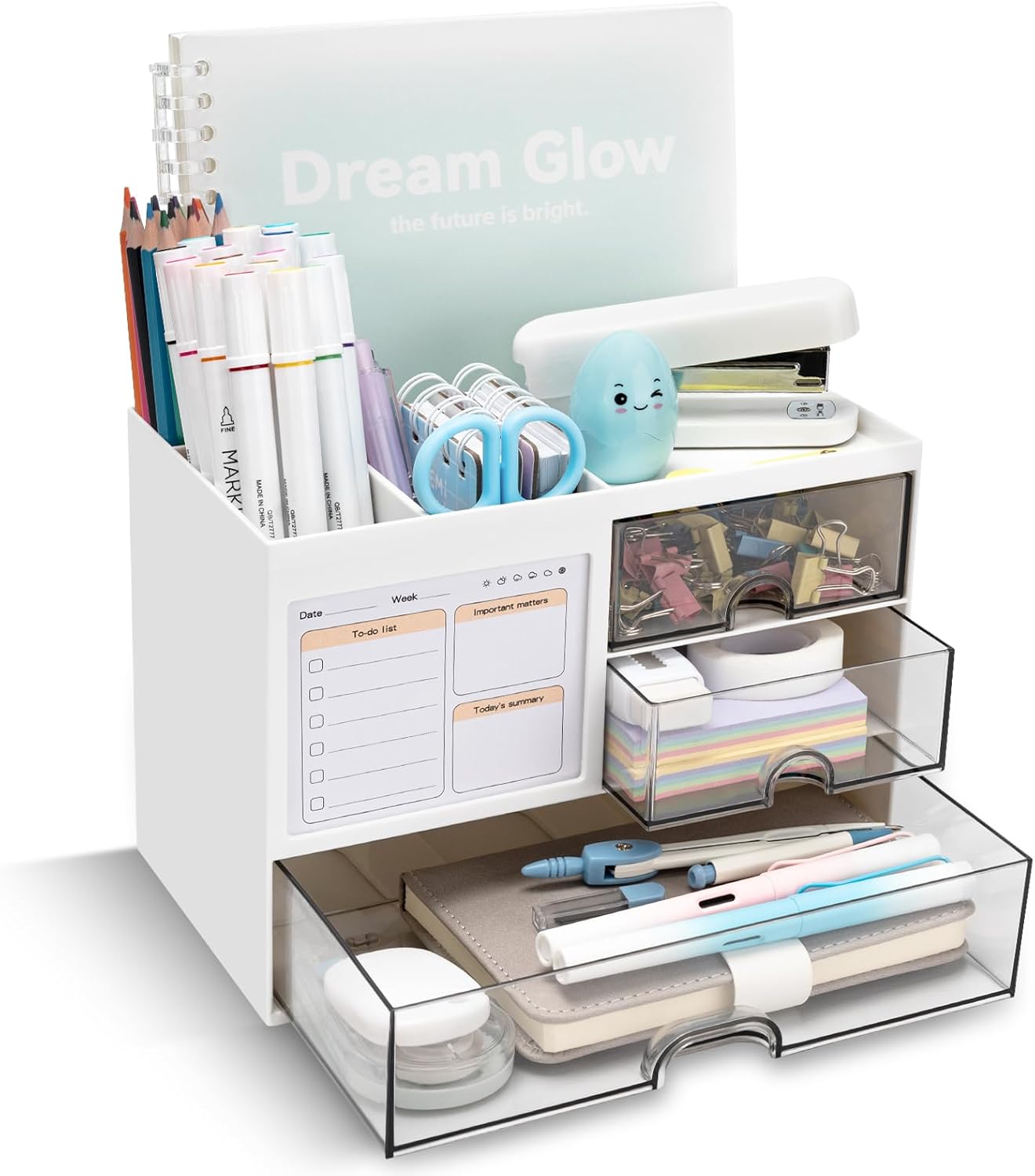 3-Drawer Desk Organizer - Efficient Desk Storage