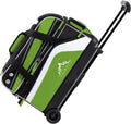Double Roller 2 Ball Bowling Bag with Shoe Compartment - Retractable