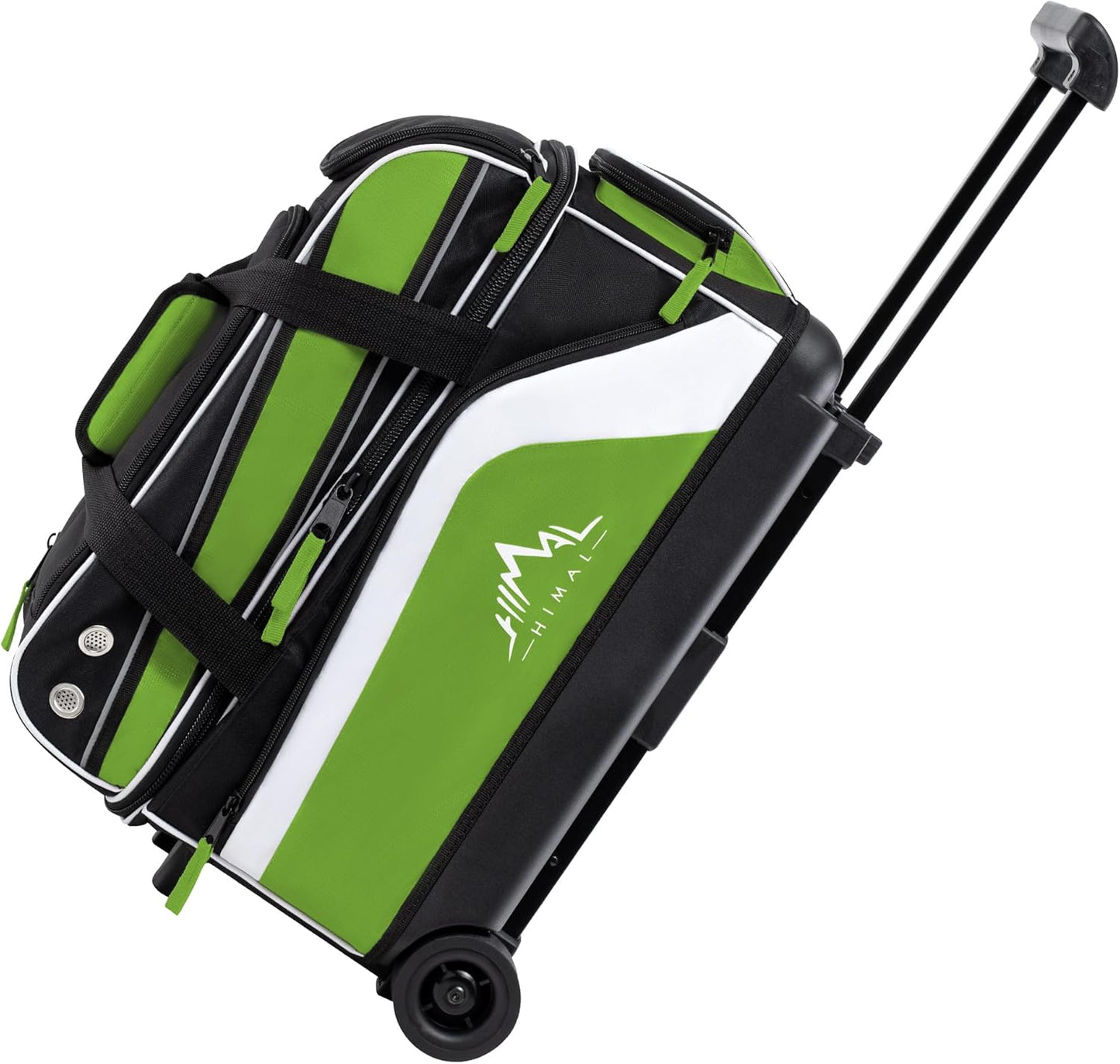 Double Roller 2 Ball Bowling Bag with Shoe Compartment and Pockets