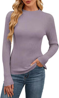QACOHU Womens Fall Long Sleeve Ribbed Knit Sweater for Style