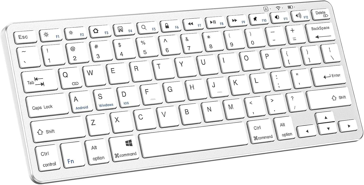 Ultra-Slim Bluetooth Keyboard for Multiple Devices - KARFUN