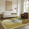 Bavni Geometric Area Rug 8x10 - Retro Mid-Century Modern Style