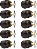 Probrico Interior Closet Door Knob Set in Oil Rubbed Bronze Finish