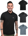 Slim Fit Mens Polo Shirt for Men - Short Sleeve Collared S-4XL