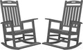 Outdoor Rocking Chairs Set of 2 for All Weather Relaxation