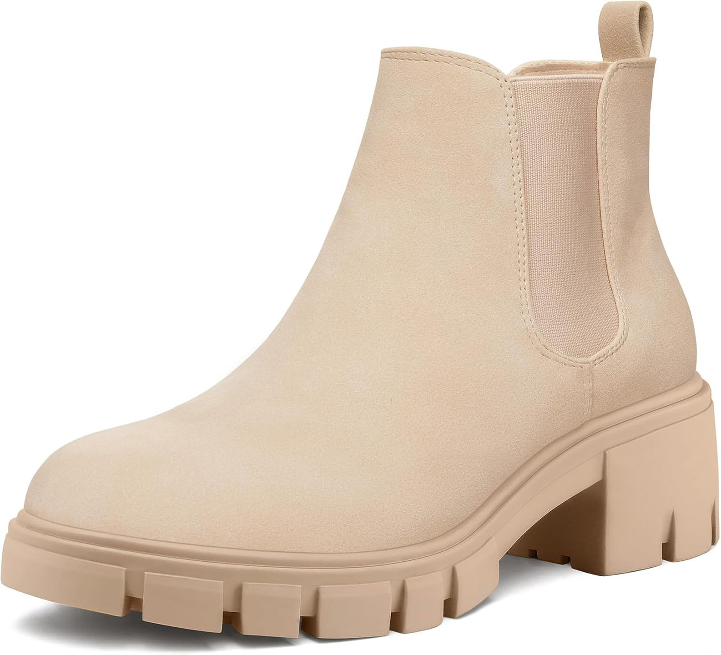 mysoft Women's Platform Chelsea Boots for Stylish Comfort