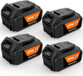 20V 6.0Ah Replacement Battery Pack (4 Pack) - Long Run Time