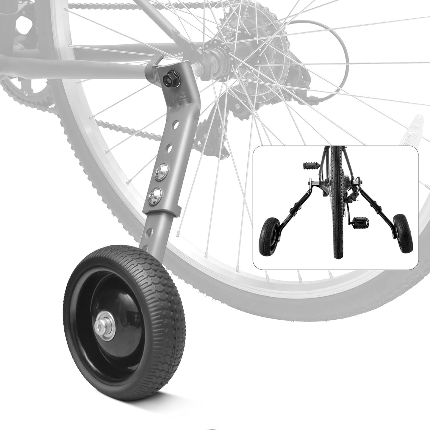 Adjustable Bicycle Training Wheels for Adults - Safe and Stable