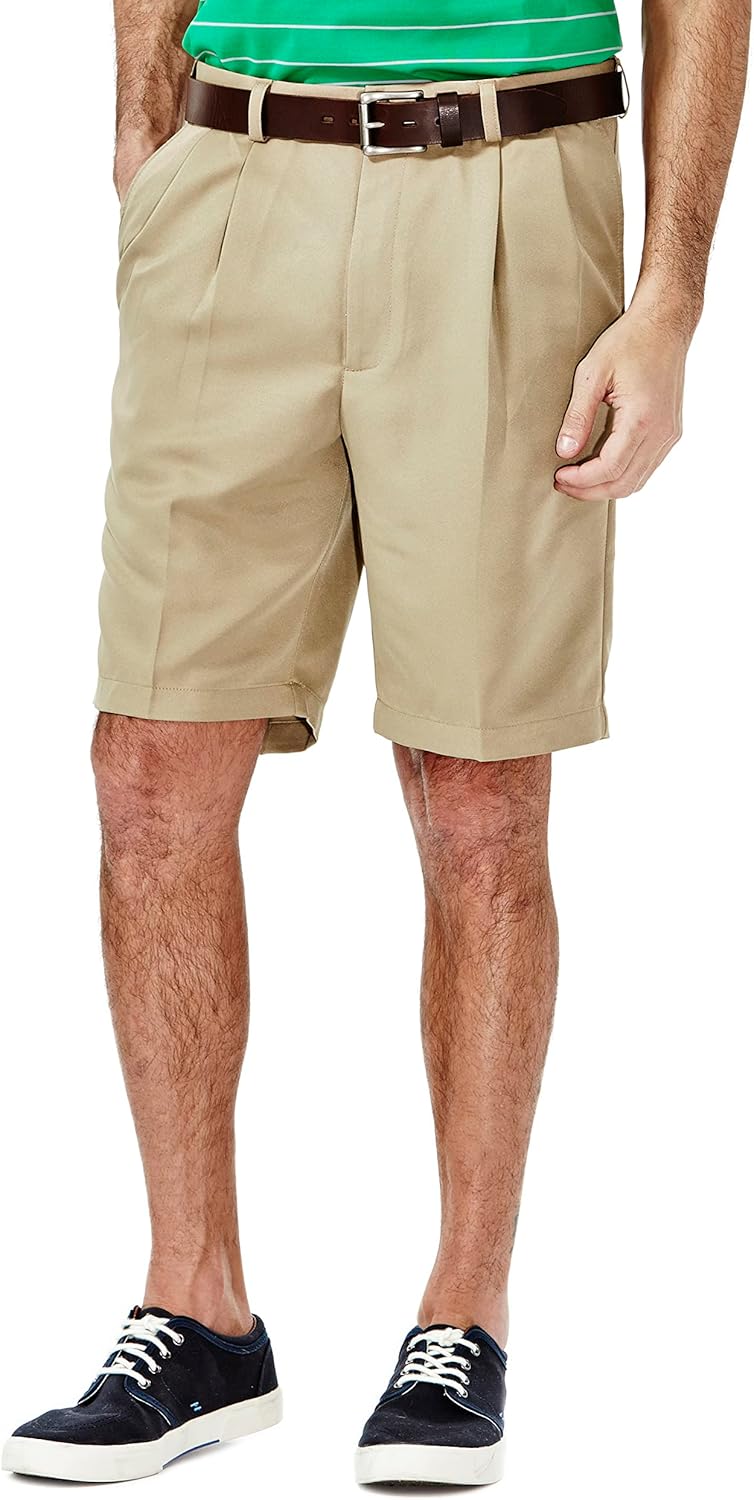 Haggar Men's Cool 18 Classic Fit Pleat Front Shorts Review