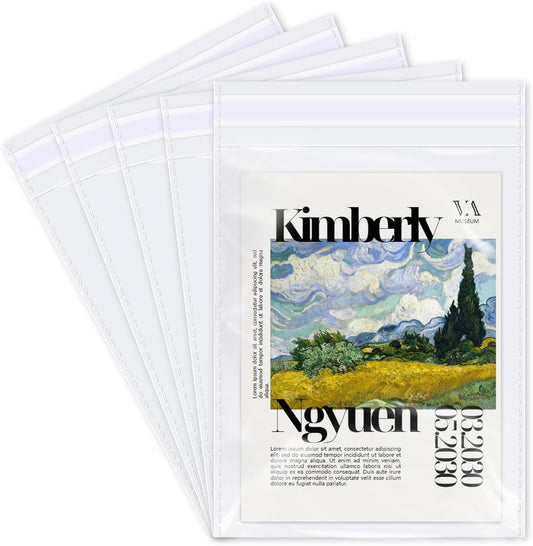 Clear Plastic Cellophane Bags - 1000 Pcs for Artwork & More