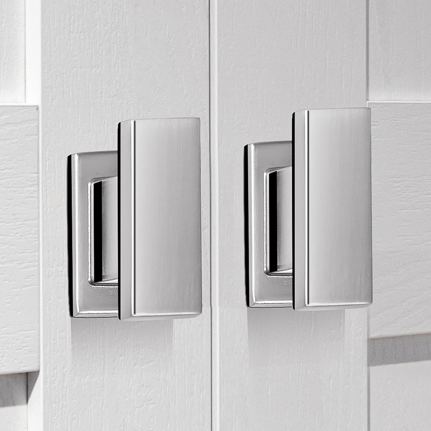 20 Pack Square Cabinet Knobs Brushed Nickel for Modern Homes