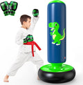 Inflatable Punching Bag 48 in Kids Boxing Bag - Stable Dino Trainer