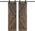 48in/60in/72in/84in X 84in K Series DIY Knotty Wood Double Sliding