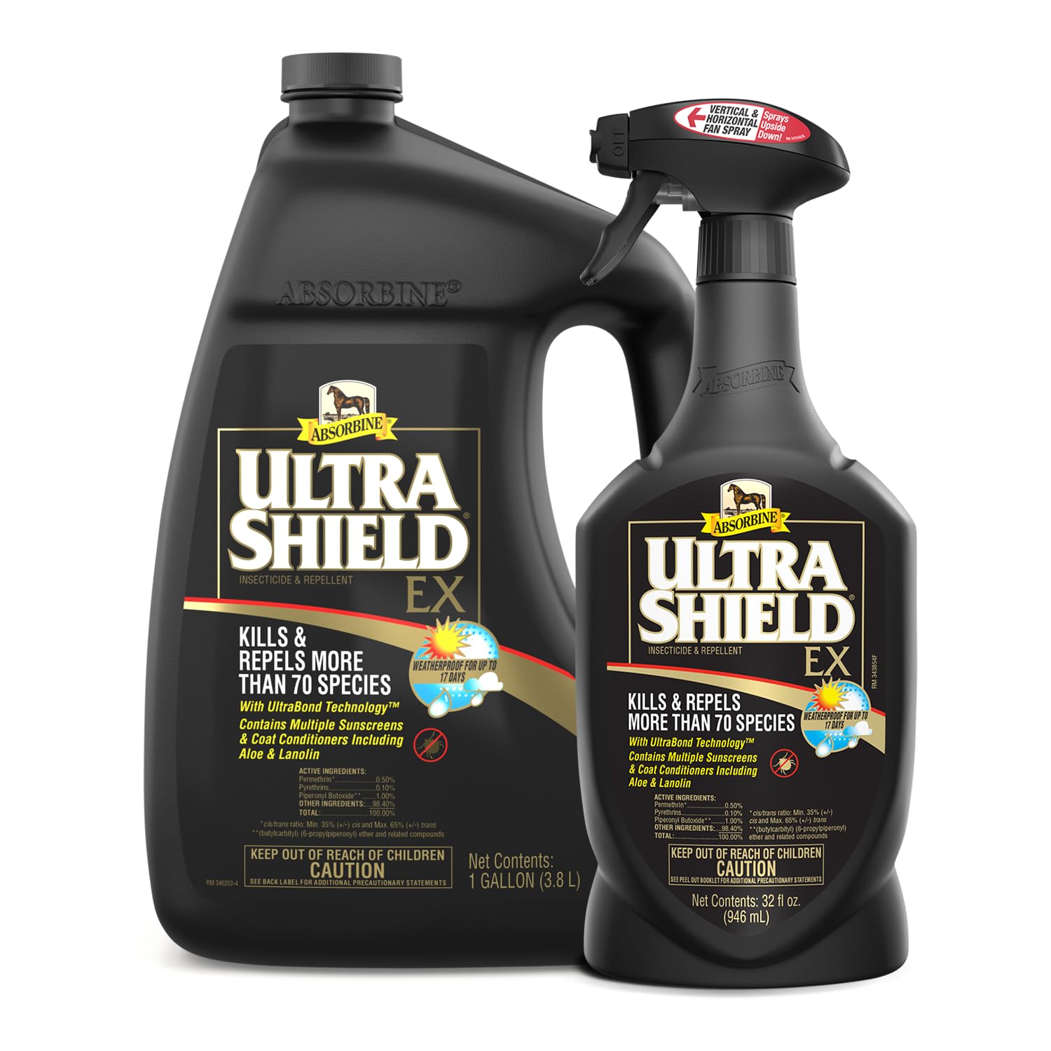 Absorbine UltraShield EX Combo 32oz Sprayer & 128oz Refill