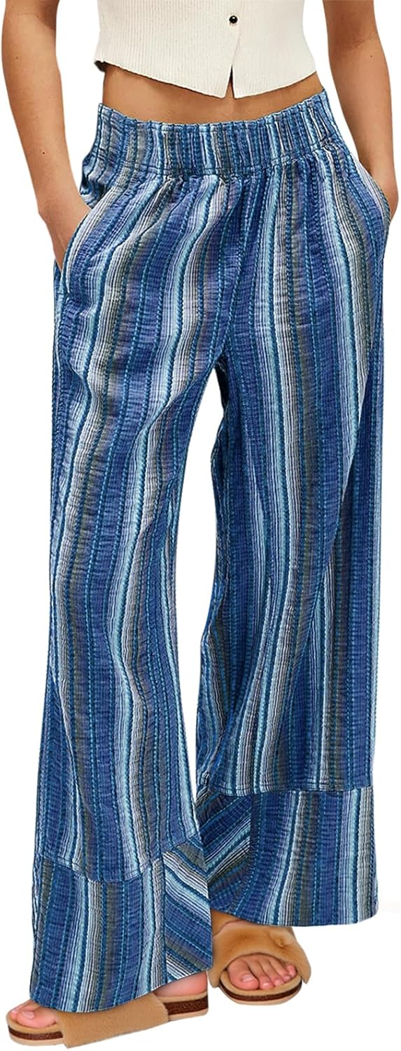 Cicy Bell Womens Wide Leg Lounge Pants for Casual Beach Travel