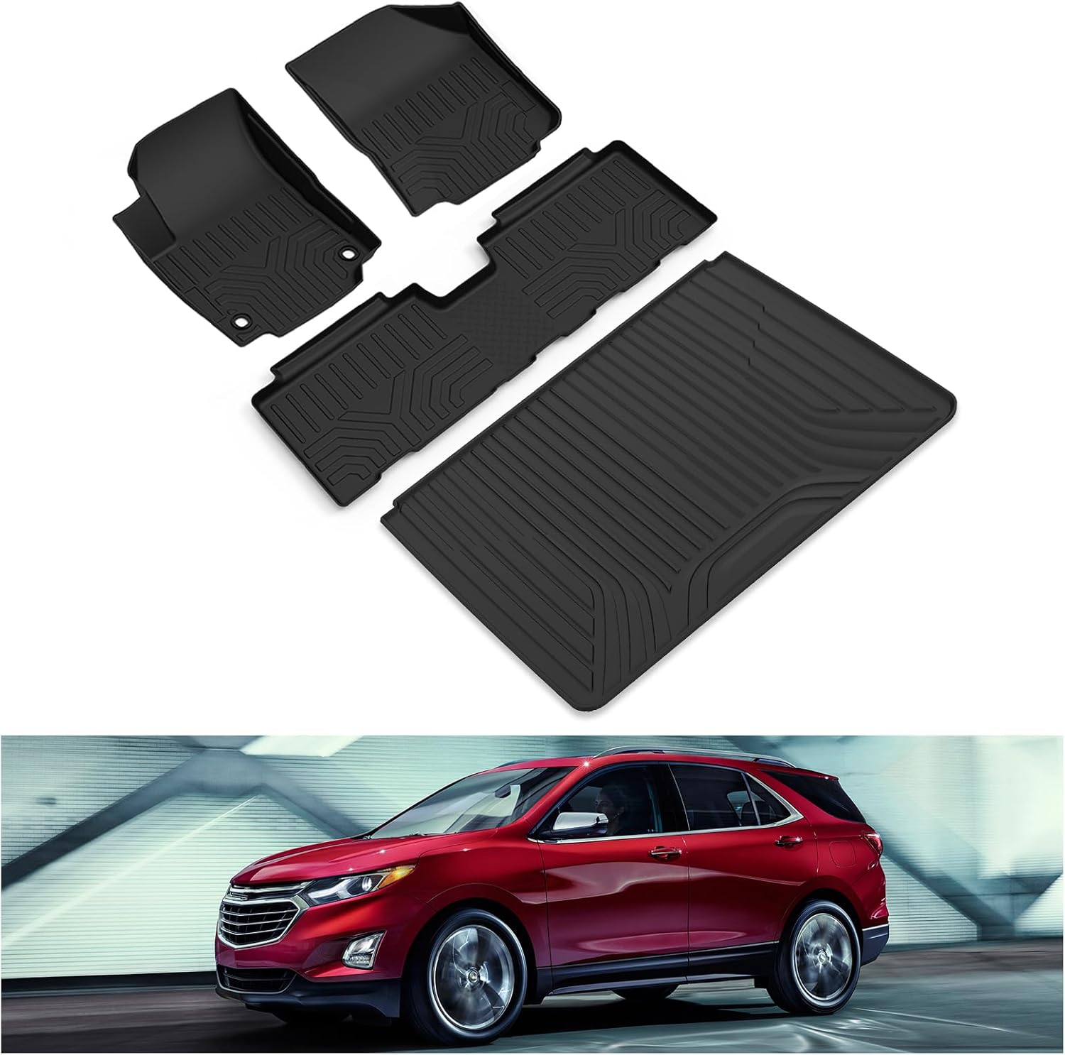 KIWI MASTER Floor Mats for 2018-2024 Chevy Equinox & GMC Terrain