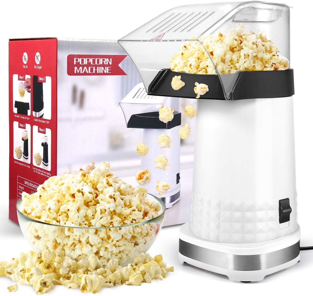 Fast-Popping BPA-Free Popcorn Maker ~ ETL Certified!