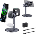 TRIBONE 3 in 1 Magsafe Wireless Charger Stand - Fast 15W Qi2 Charging
